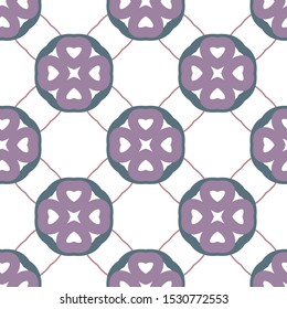 Seamless vector pattern. Background texture in geometric ornamental style.