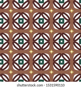 Seamless vector pattern. Background texture in geometric ornamental style.