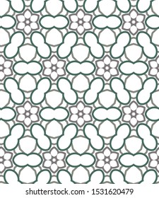 Seamless vector pattern. Background texture in geometric ornamental style.