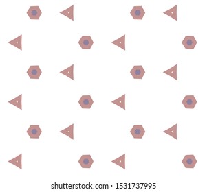 Seamless vector pattern. Background texture in geometric ornamental style.