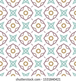 Seamless vector pattern. Background texture in geometric ornamental style.