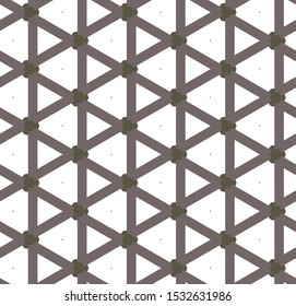 Seamless vector pattern. Background texture in geometric ornamental style.