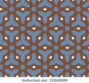 Seamless vector pattern. Background texture in geometric ornamental style.