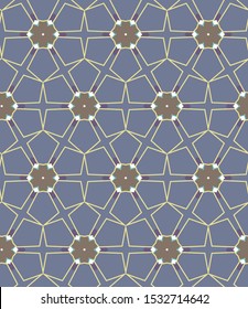 Seamless vector pattern. Background texture in geometric ornamental style.