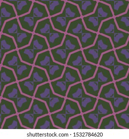 Seamless vector pattern. Background texture in geometric ornamental style.