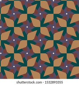 Seamless vector pattern. Background texture in geometric ornamental style.
