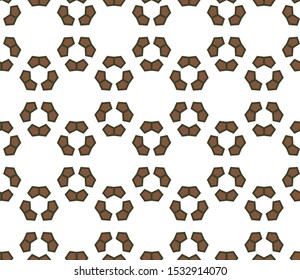 Seamless vector pattern. Background texture in geometric ornamental style.