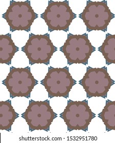 Seamless vector pattern. Background texture in geometric ornamental style.