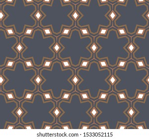 Seamless vector pattern. Background texture in geometric ornamental style.