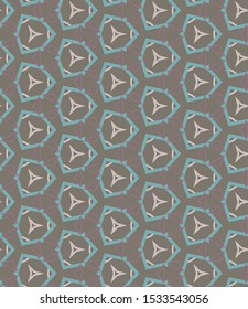 Seamless vector pattern. Background texture in geometric ornamental style.
