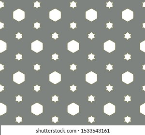 Seamless vector pattern. Background texture in geometric ornamental style.