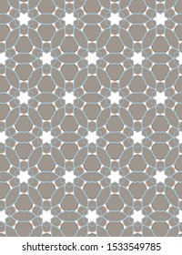 Seamless vector pattern. Background texture in geometric ornamental style.