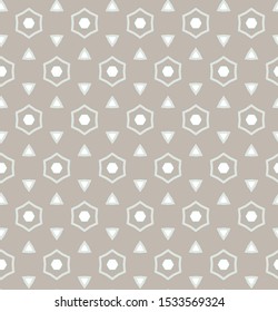 Seamless vector pattern. Background texture in geometric ornamental style.