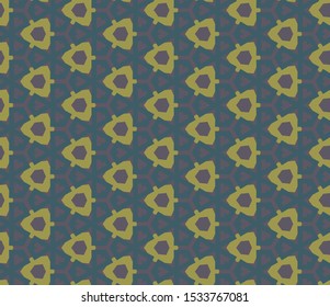 Seamless vector pattern. Background texture in geometric ornamental style.