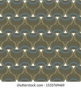 Seamless vector pattern. Background texture in geometric ornamental style.