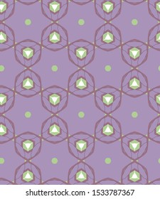 Seamless vector pattern. Background texture in geometric ornamental style.