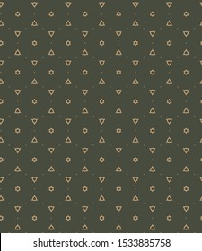 Seamless vector pattern. Background texture in geometric ornamental style.