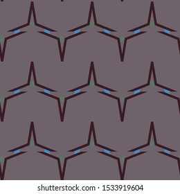 Seamless vector pattern. Background texture in geometric ornamental style.