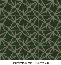 Seamless vector pattern. Background texture in geometric ornamental style.