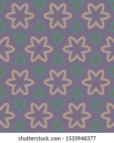 Seamless vector pattern. Background texture in geometric ornamental style.