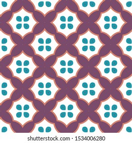 Seamless vector pattern. Background texture in geometric ornamental style.