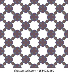 Seamless vector pattern. Background texture in geometric ornamental style.
