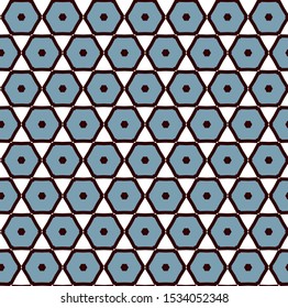 Seamless vector pattern. Background texture in geometric ornamental style.