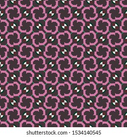 Seamless vector pattern. Background texture in geometric ornamental style.