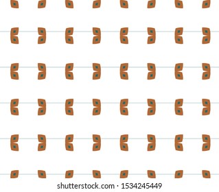 Seamless vector pattern. Background texture in geometric ornamental style.
