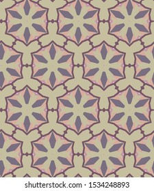 Seamless vector pattern. Background texture in geometric ornamental style.