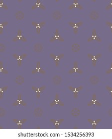 Seamless vector pattern. Background texture in geometric ornamental style.