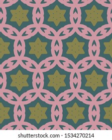 Seamless vector pattern. Background texture in geometric ornamental style.