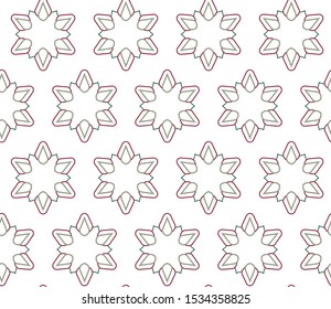 Seamless vector pattern. Background texture in geometric ornamental style.