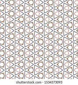 Seamless vector pattern. Background texture in geometric ornamental style.