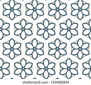 Seamless vector pattern. Background texture in geometric ornamental style.
