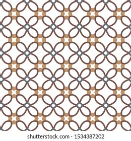 Seamless vector pattern. Background texture in geometric ornamental style.