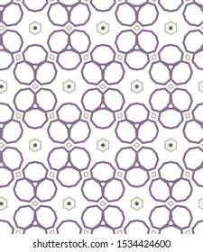 Seamless vector pattern. Background texture in geometric ornamental style.