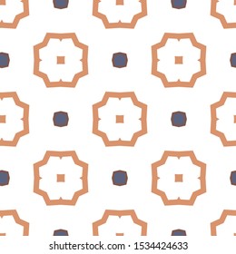 Seamless vector pattern. Background texture in geometric ornamental style.