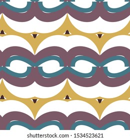 Seamless vector pattern. Background texture in geometric ornamental style.