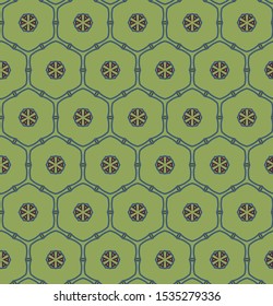 Seamless vector pattern. Background texture in geometric ornamental style.