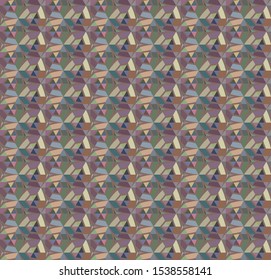 Seamless vector pattern. Background texture in geometric ornamental style.