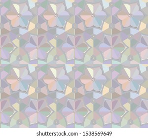 Seamless vector pattern. Background texture in geometric ornamental style.