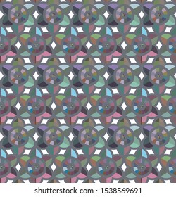 Seamless vector pattern. Background texture in geometric ornamental style.