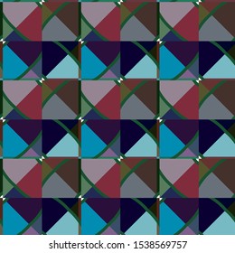 Seamless vector pattern. Background texture in geometric ornamental style.