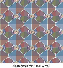 Seamless vector pattern. Background texture in geometric ornamental style.