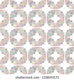 Seamless vector pattern. Background texture in geometric ornamental style.
