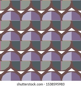 Seamless vector pattern. Background texture in geometric ornamental style.