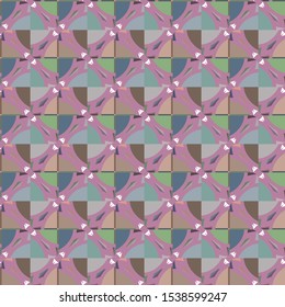 Seamless vector pattern. Background texture in geometric ornamental style.