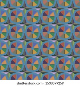Seamless vector pattern. Background texture in geometric ornamental style.