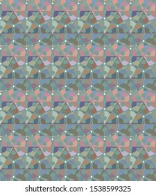 Seamless vector pattern. Background texture in geometric ornamental style.